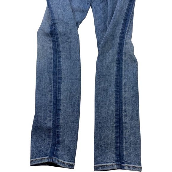 Old Navy Rockstar Jeans 10 32" X 29" Super Skinny Stripe Medium Mid Rise - Picture 4 of 6